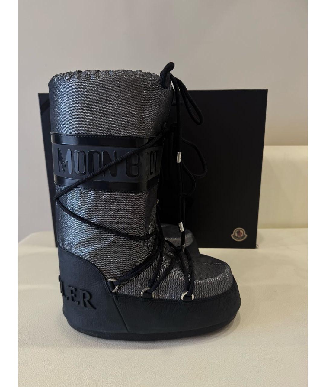 MONCLER Антрацитовые сапоги, фото 6