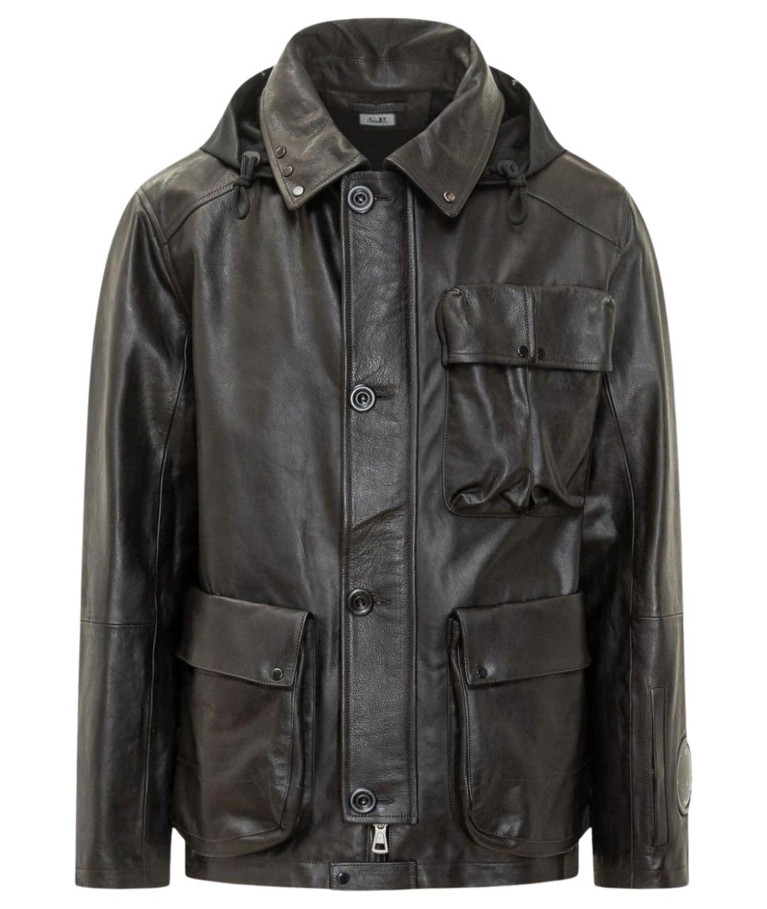 CP COMPANY Черная кожаная куртка, фото 1