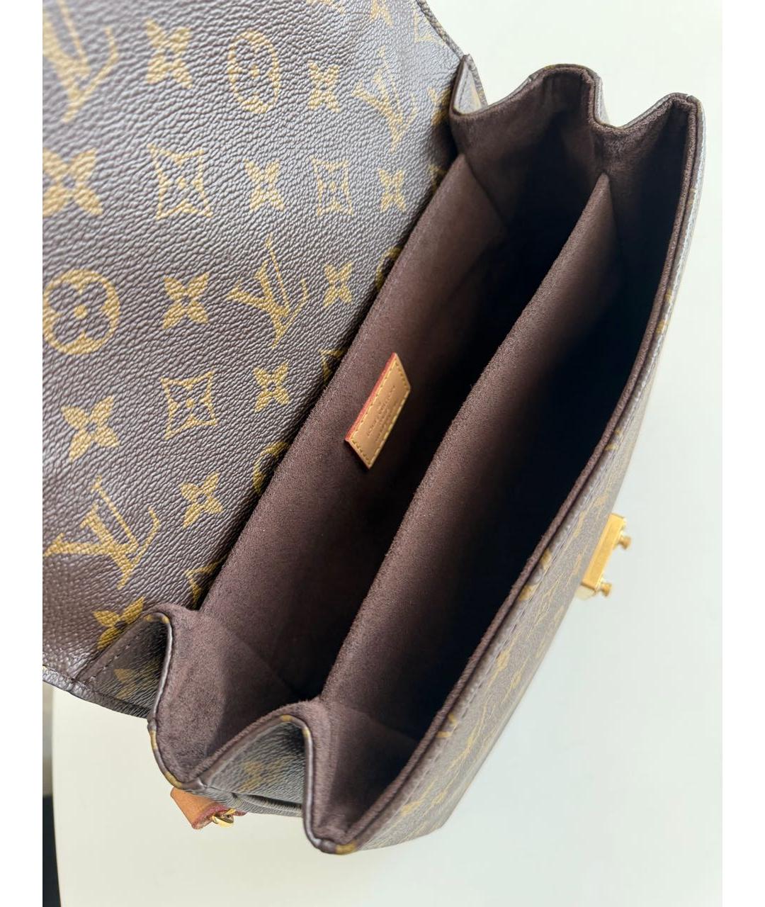 LOUIS VUITTON Коричневая сумка через плечо из канвы, фото 4