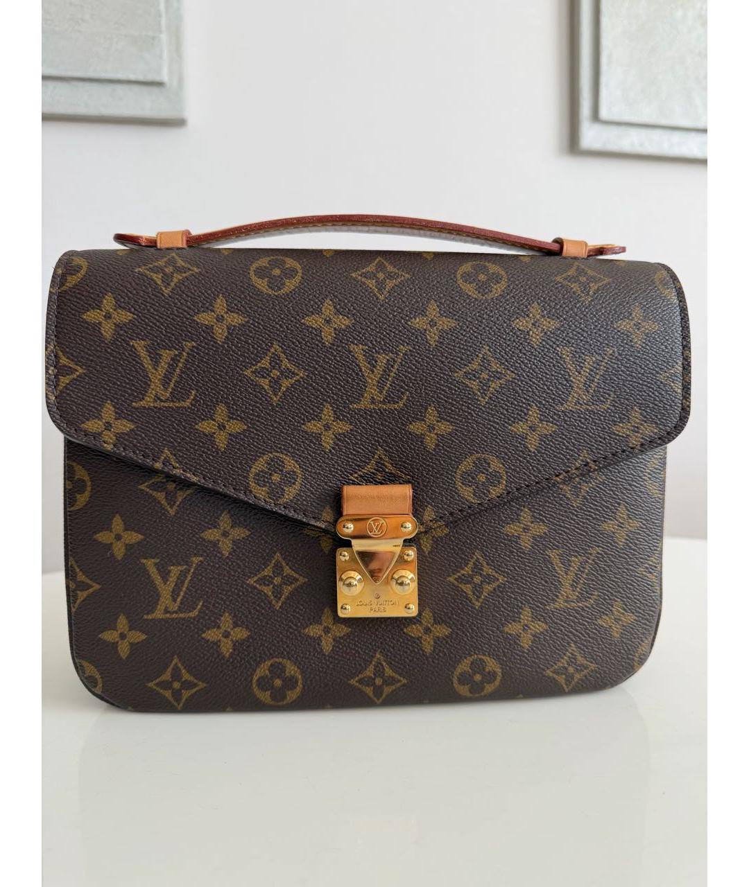 LOUIS VUITTON Коричневая сумка через плечо из канвы, фото 9