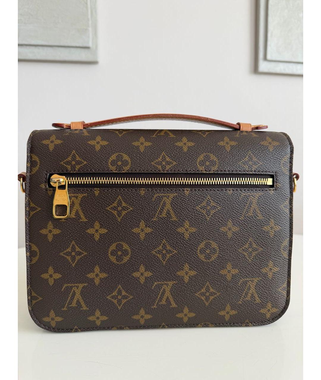 LOUIS VUITTON Коричневая сумка через плечо из канвы, фото 3