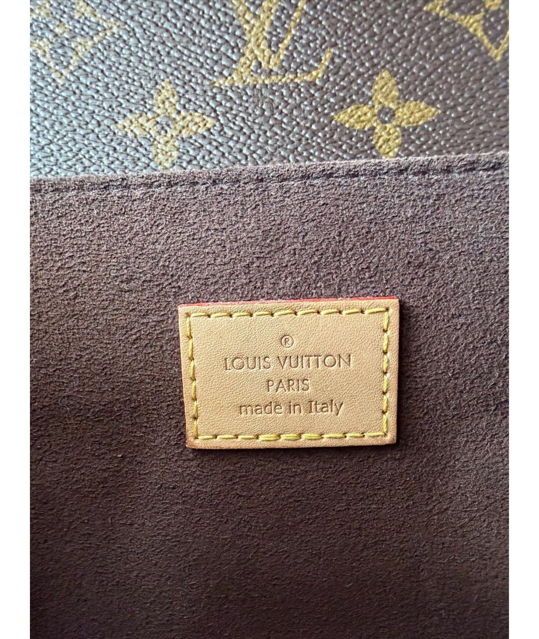 LOUIS VUITTON Коричневая сумка через плечо из канвы, фото 7