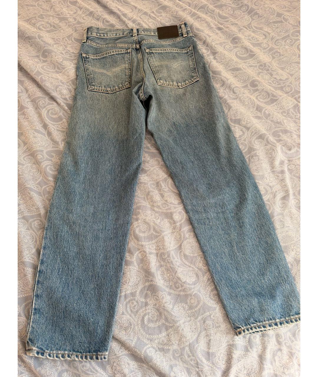 LEVI'S Темно-синие хлопковые прямые джинсы, фото 2