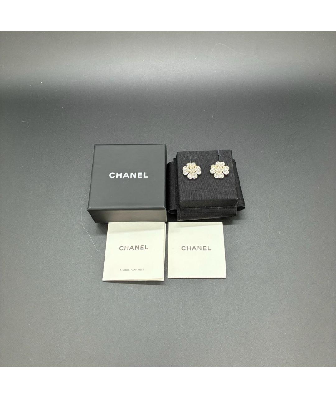 CHANEL Серебряные серьги, фото 2