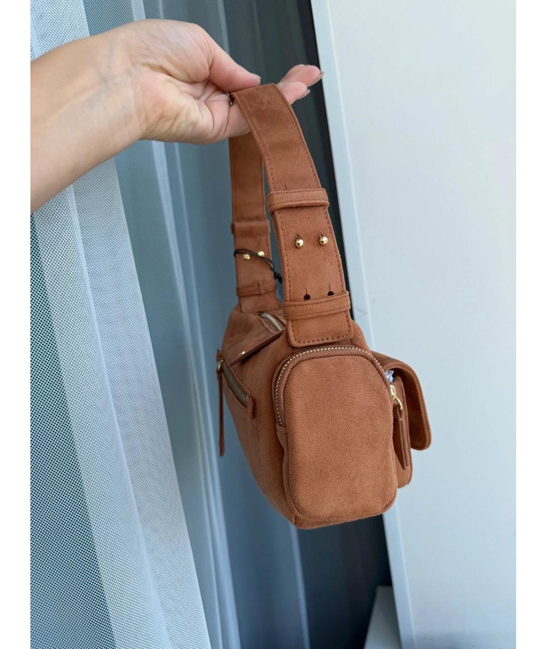 ARMANI EXCHANGE Оранжевая сумка с короткими ручками, фото 4