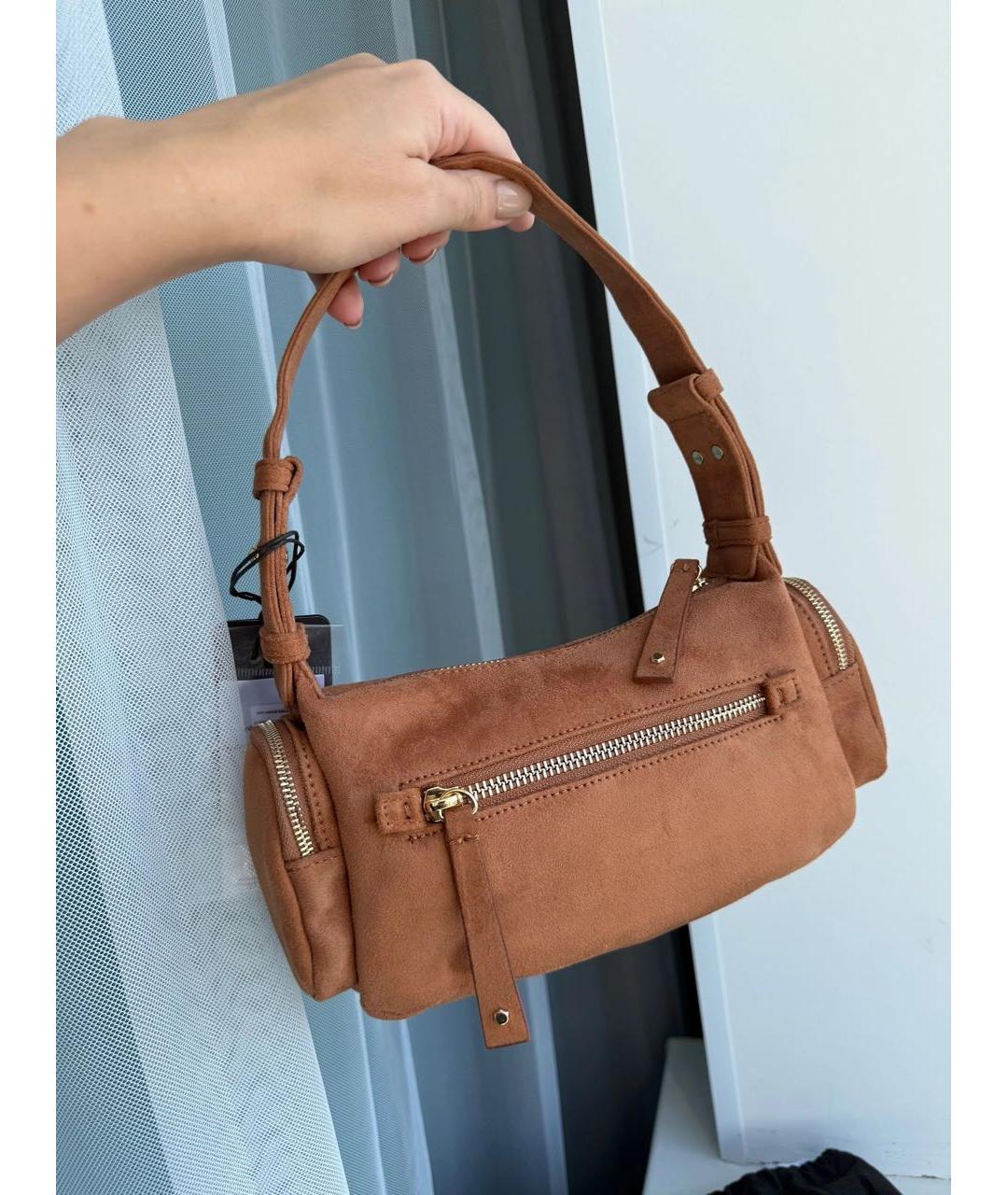ARMANI EXCHANGE Оранжевая сумка с короткими ручками, фото 5