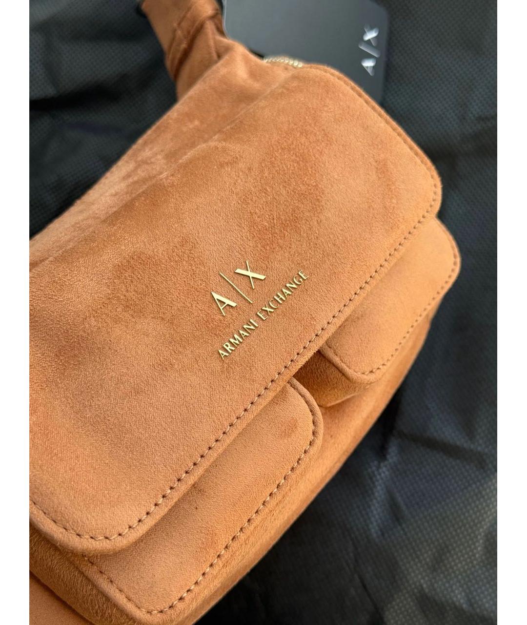 ARMANI EXCHANGE Оранжевая сумка с короткими ручками, фото 2
