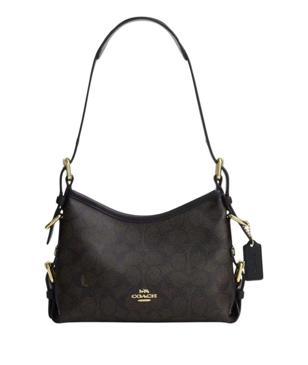 COACH Коричневая сумка через плечо из искусственной кожи, фото 1