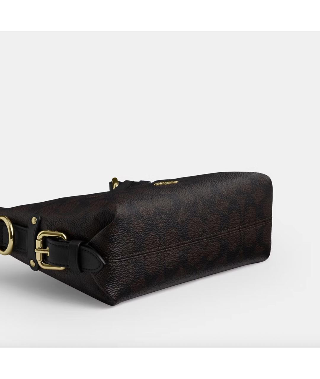 COACH Коричневая сумка через плечо из искусственной кожи, фото 8