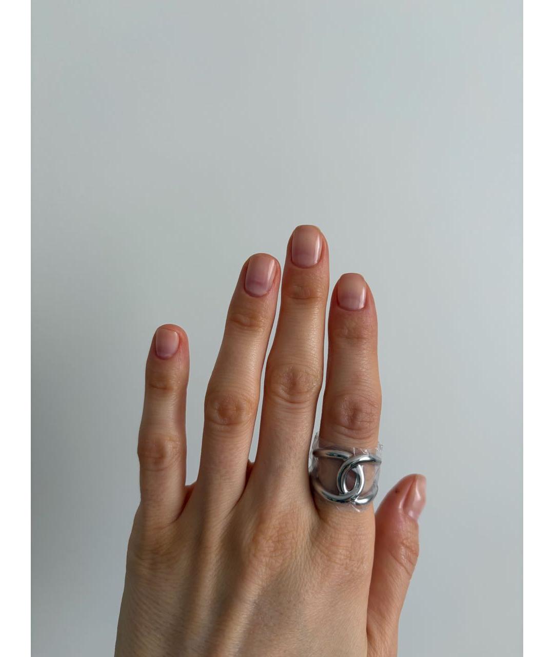 CHANEL Серебряное металлическое кольцо, фото 2