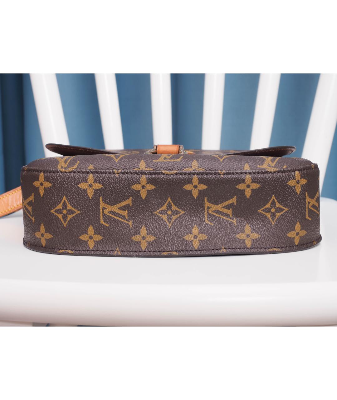 LOUIS VUITTON Коричневая сумка через плечо из канвы, фото 7