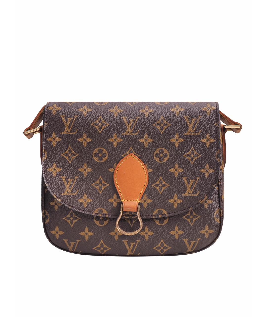 LOUIS VUITTON Коричневая сумка через плечо из канвы, фото 1