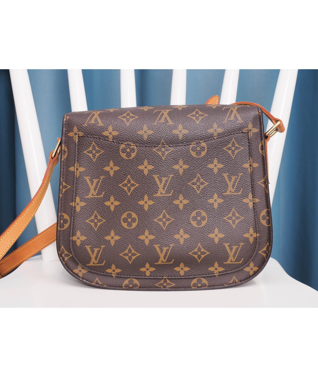 LOUIS VUITTON Коричневая сумка через плечо из канвы, фото 4