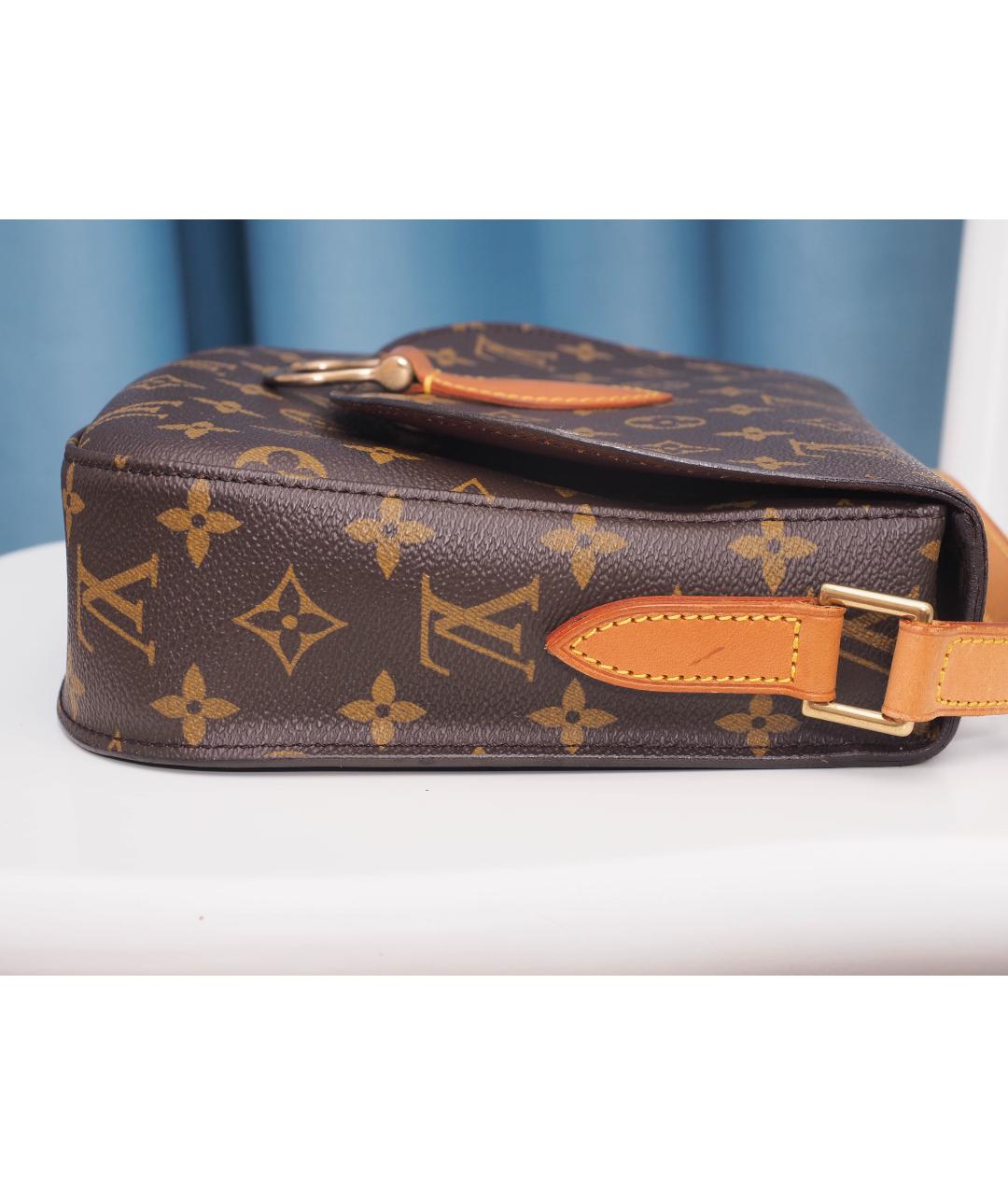 LOUIS VUITTON Коричневая сумка через плечо из канвы, фото 6