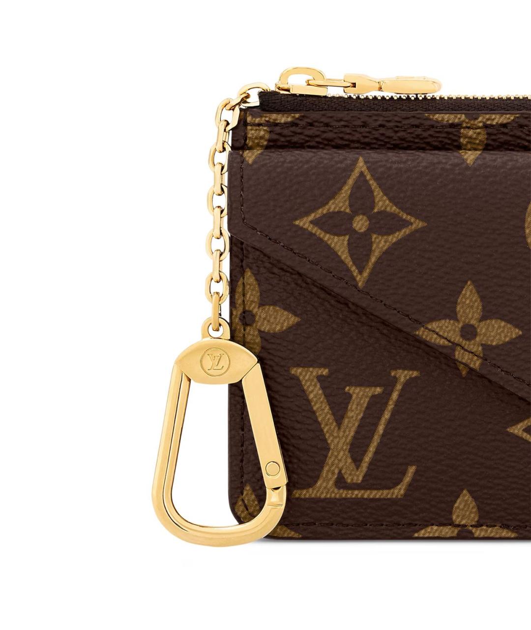 LOUIS VUITTON Коричневый кардхолдер, фото 5