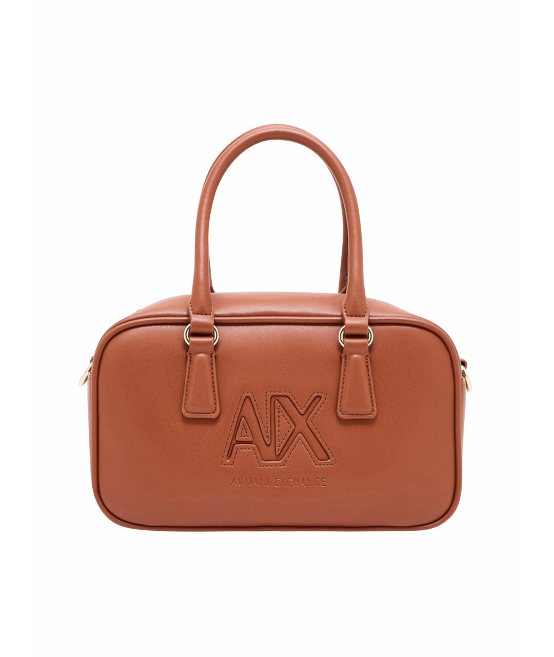 ARMANI EXCHANGE Оранжевая сумка через плечо из искусственной кожи, фото 1