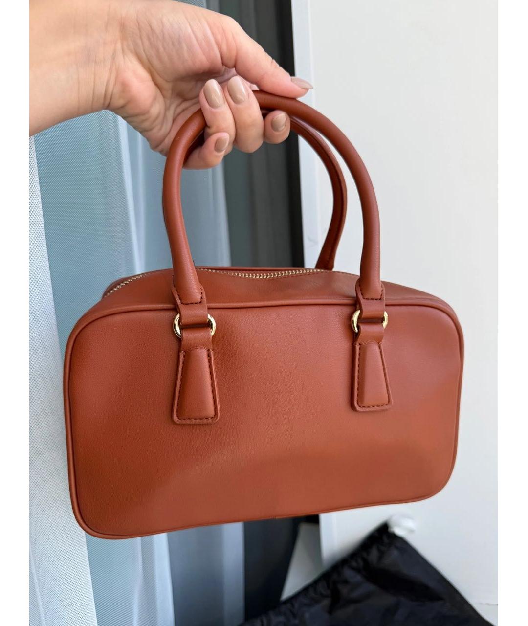 ARMANI EXCHANGE Оранжевая сумка через плечо из искусственной кожи, фото 2