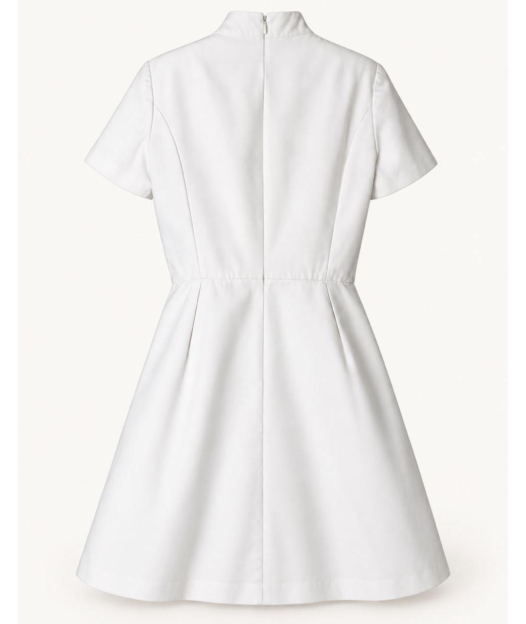 CHRISTIAN DIOR Белое хлопковое повседневное платье, фото 2