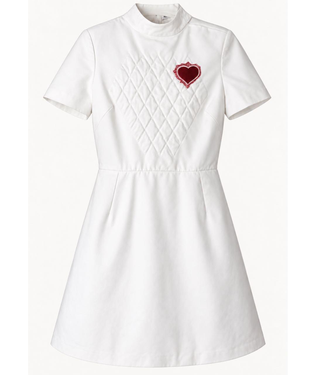 CHRISTIAN DIOR Белое хлопковое повседневное платье, фото 9