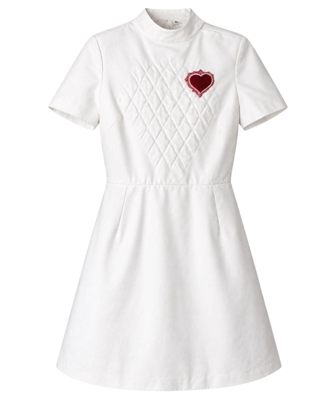 CHRISTIAN DIOR Белое хлопковое повседневное платье, фото 1