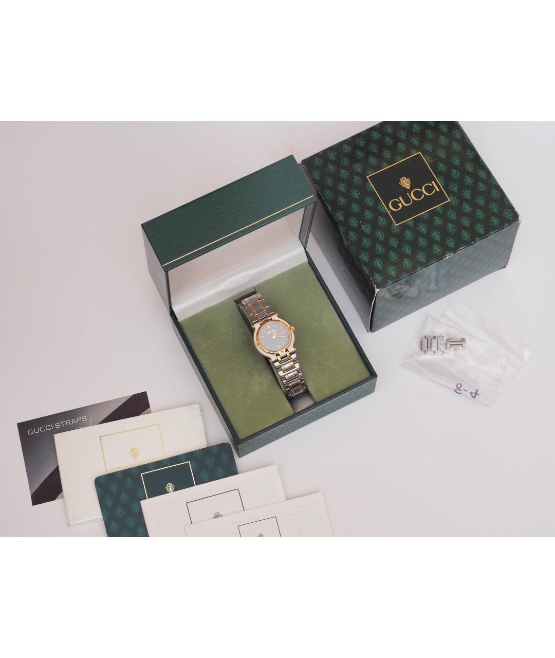 GUCCI Серебряные стальные часы, фото 2