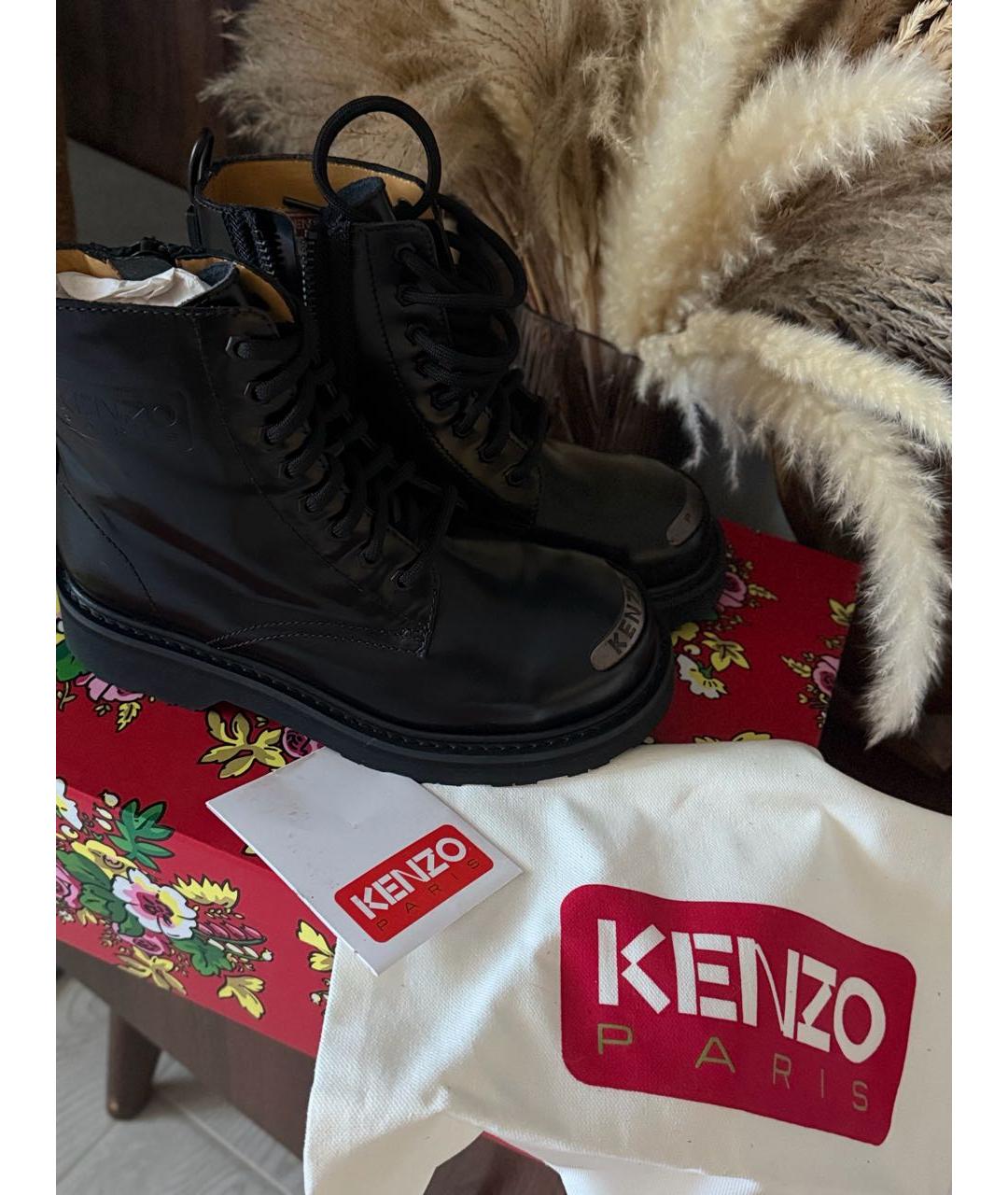 KENZO Черные ботинки, фото 8