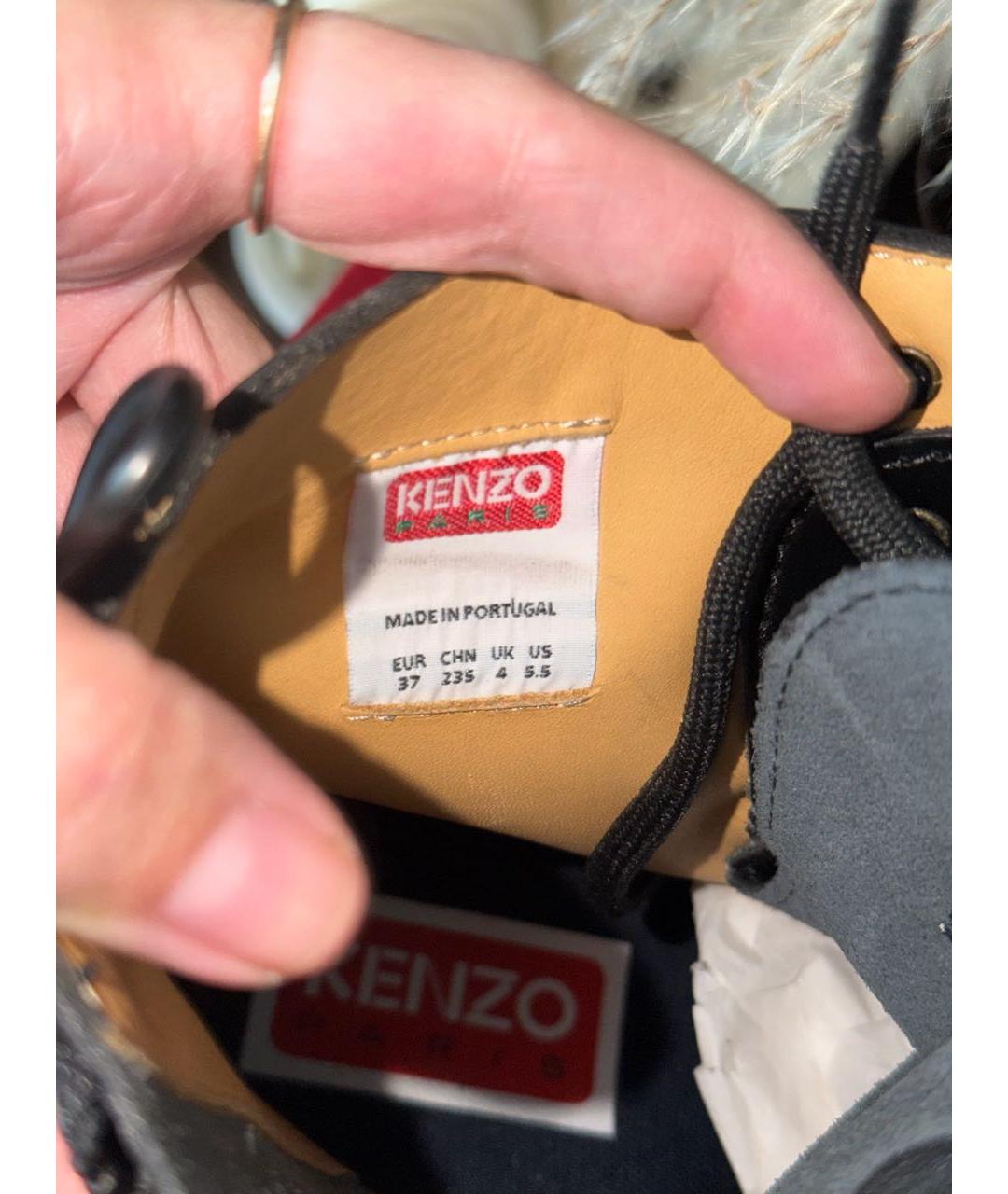 KENZO Черные ботинки, фото 7