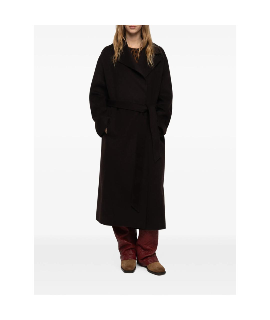 ZADIG & VOLTAIRE Коричневое пальто, фото 4