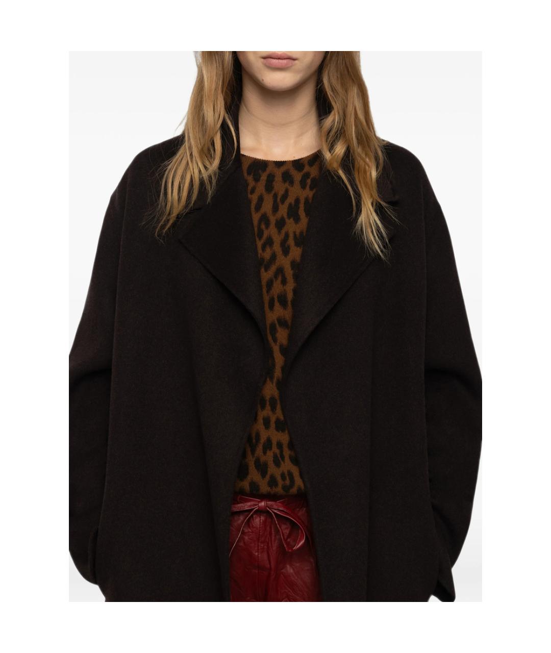 ZADIG & VOLTAIRE Коричневое пальто, фото 5