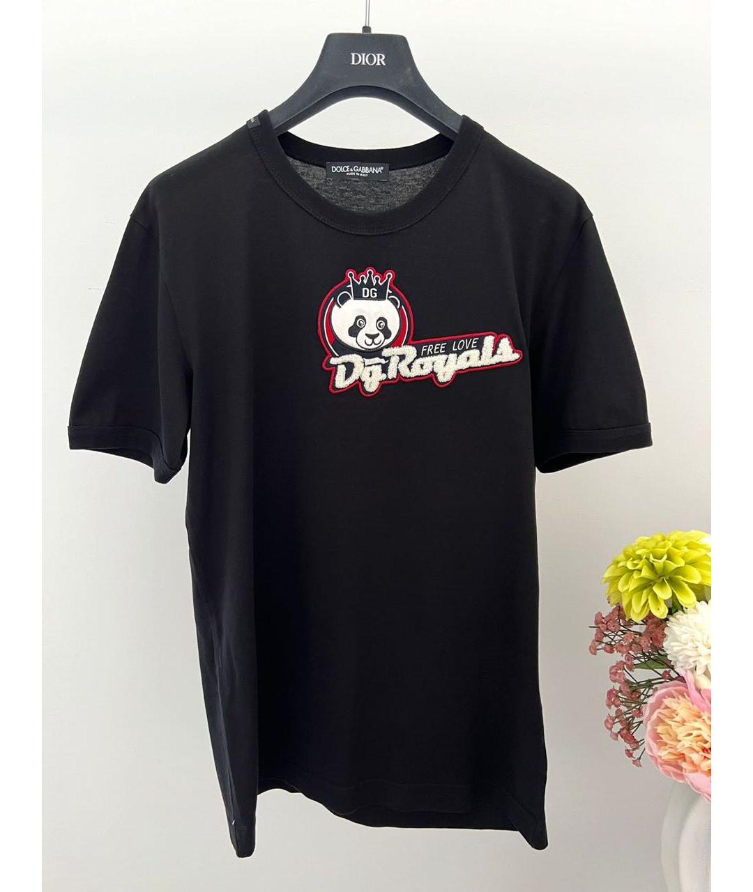DOLCE&GABBANA Черная футболка, фото 9
