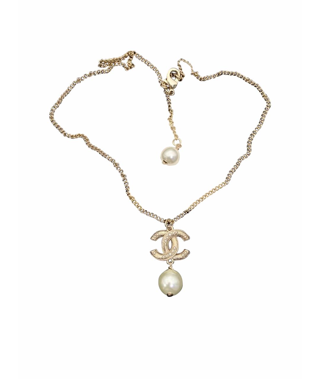 CHANEL Золотое колье, фото 1