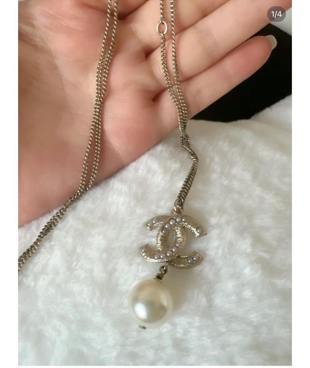 CHANEL Золотое колье, фото 3