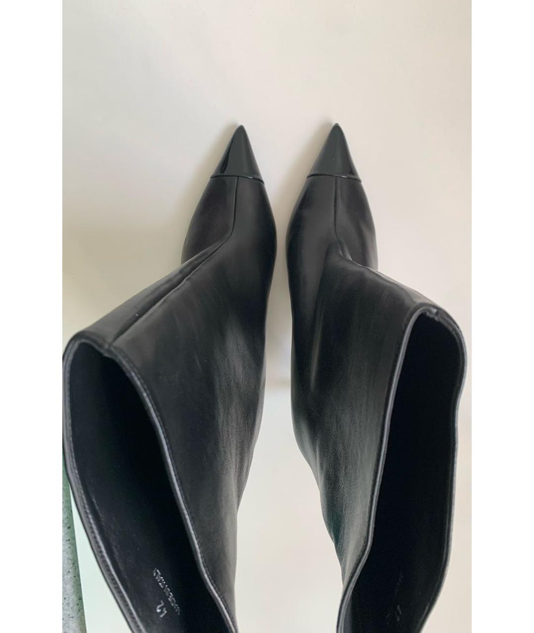 JIMMY CHOO Черные кожаные ботильоны, фото 3
