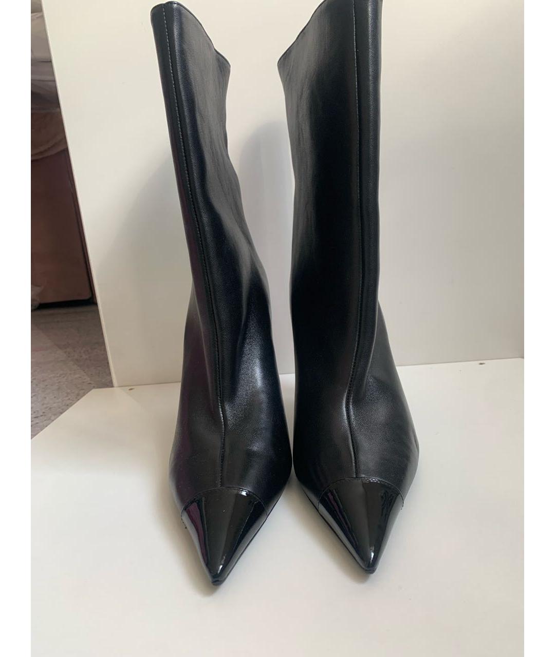 JIMMY CHOO Черные кожаные ботильоны, фото 2