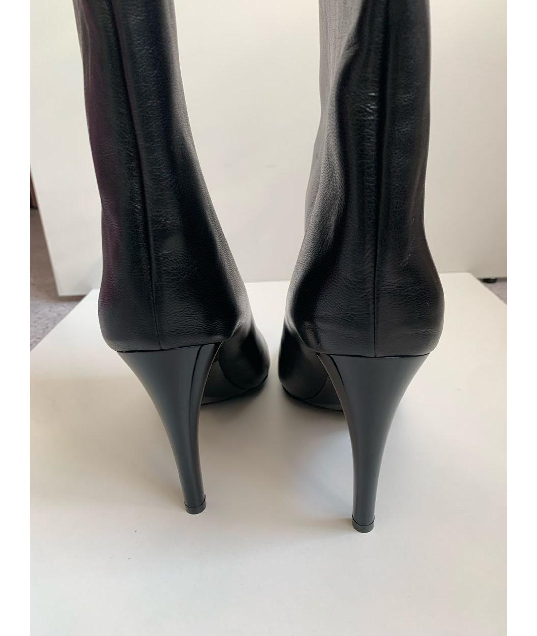 JIMMY CHOO Черные кожаные ботильоны, фото 4