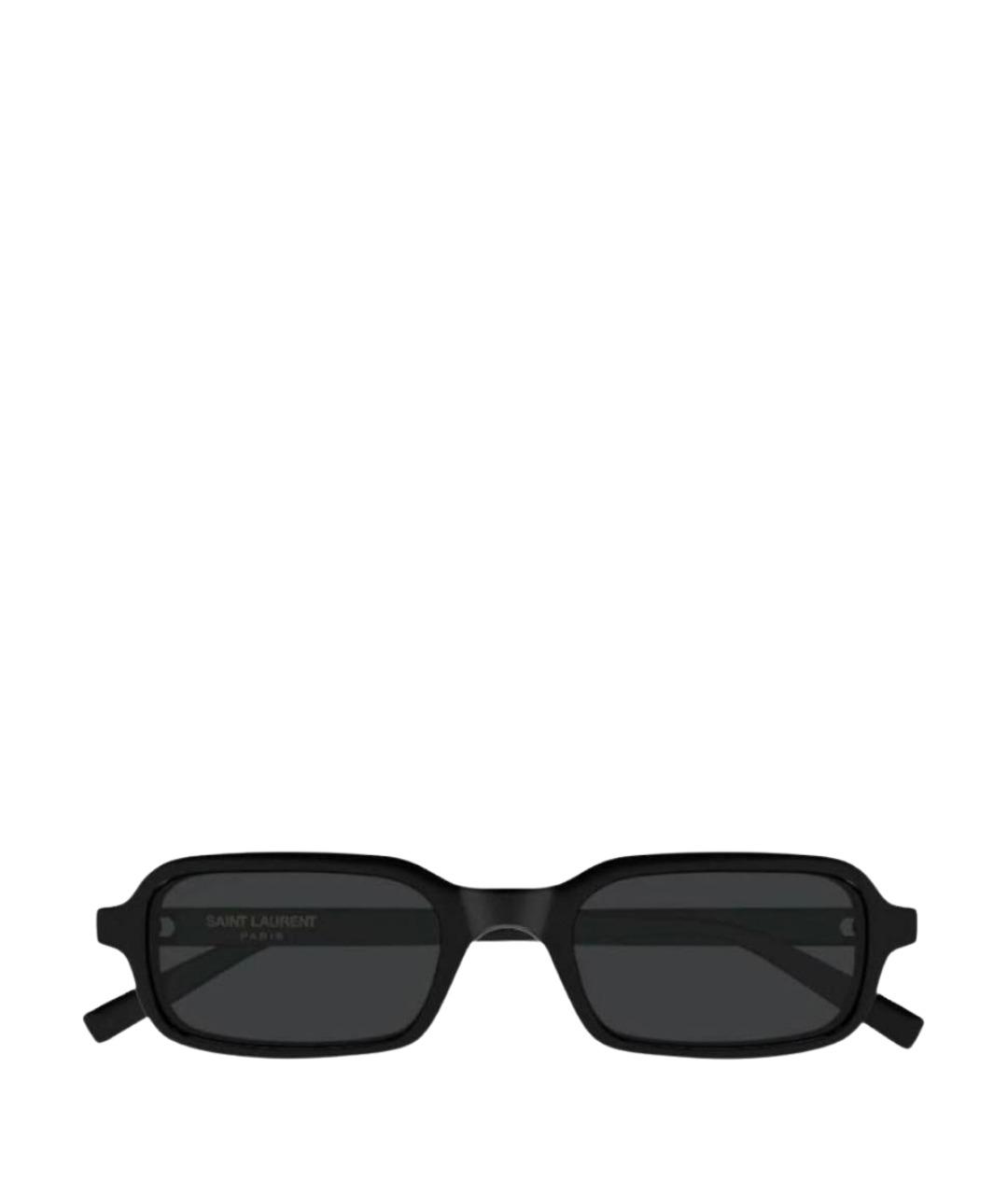 SAINT LAURENT Черные пластиковые солнцезащитные очки, фото 1