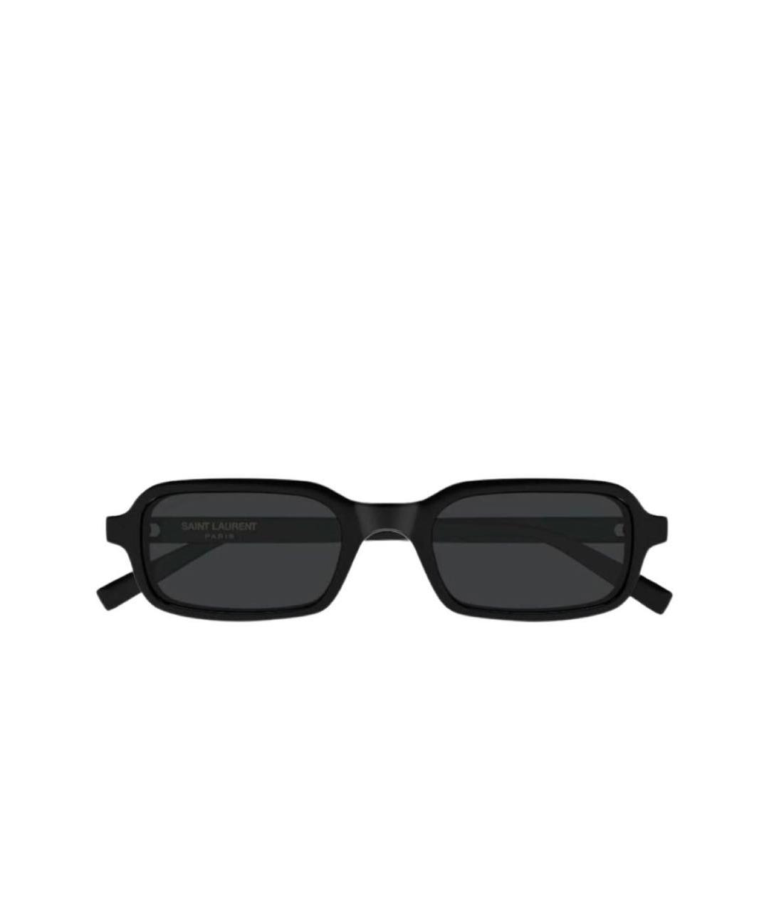 SAINT LAURENT Черные пластиковые солнцезащитные очки, фото 5