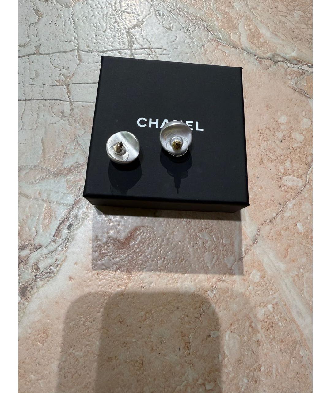 CHANEL Серебряные серьги, фото 2