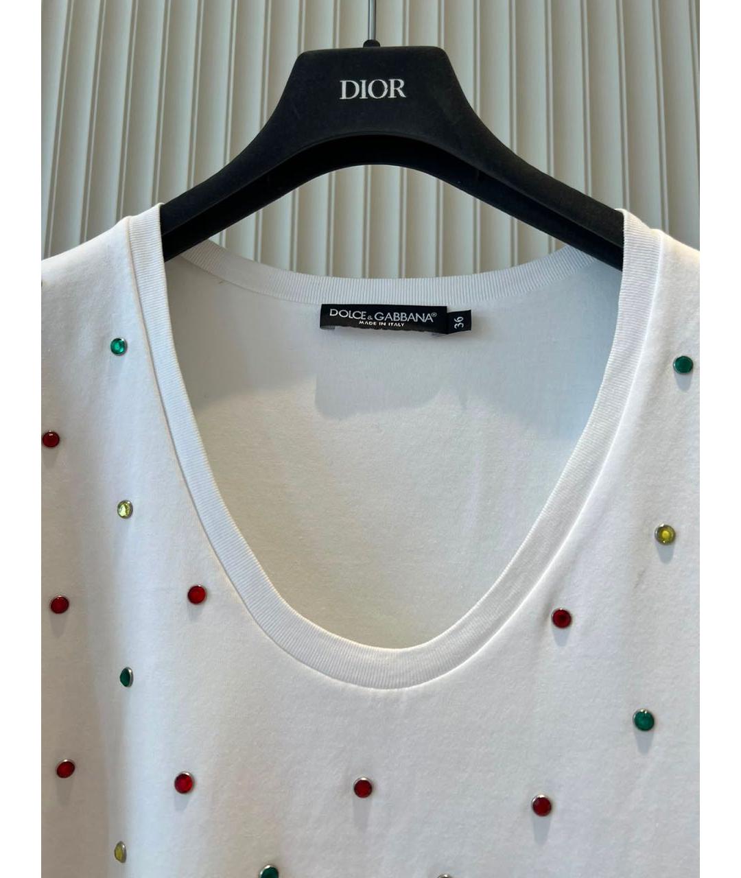 DOLCE&GABBANA Белая футболка, фото 3