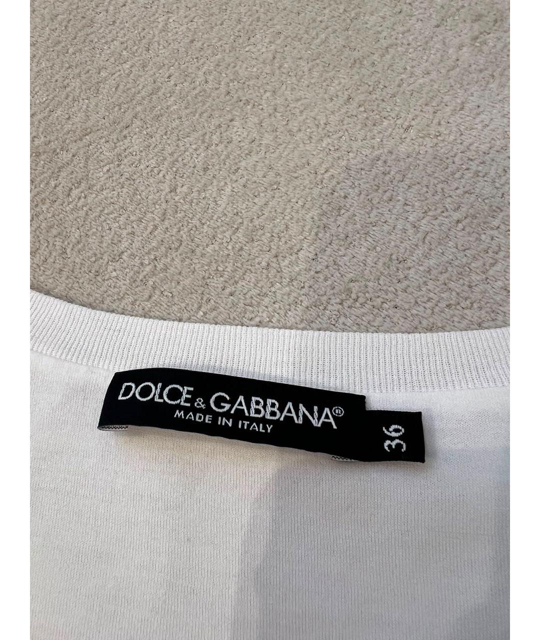 DOLCE&GABBANA Белая футболка, фото 6