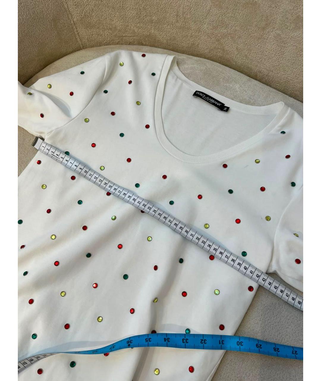 DOLCE&GABBANA Белая футболка, фото 5