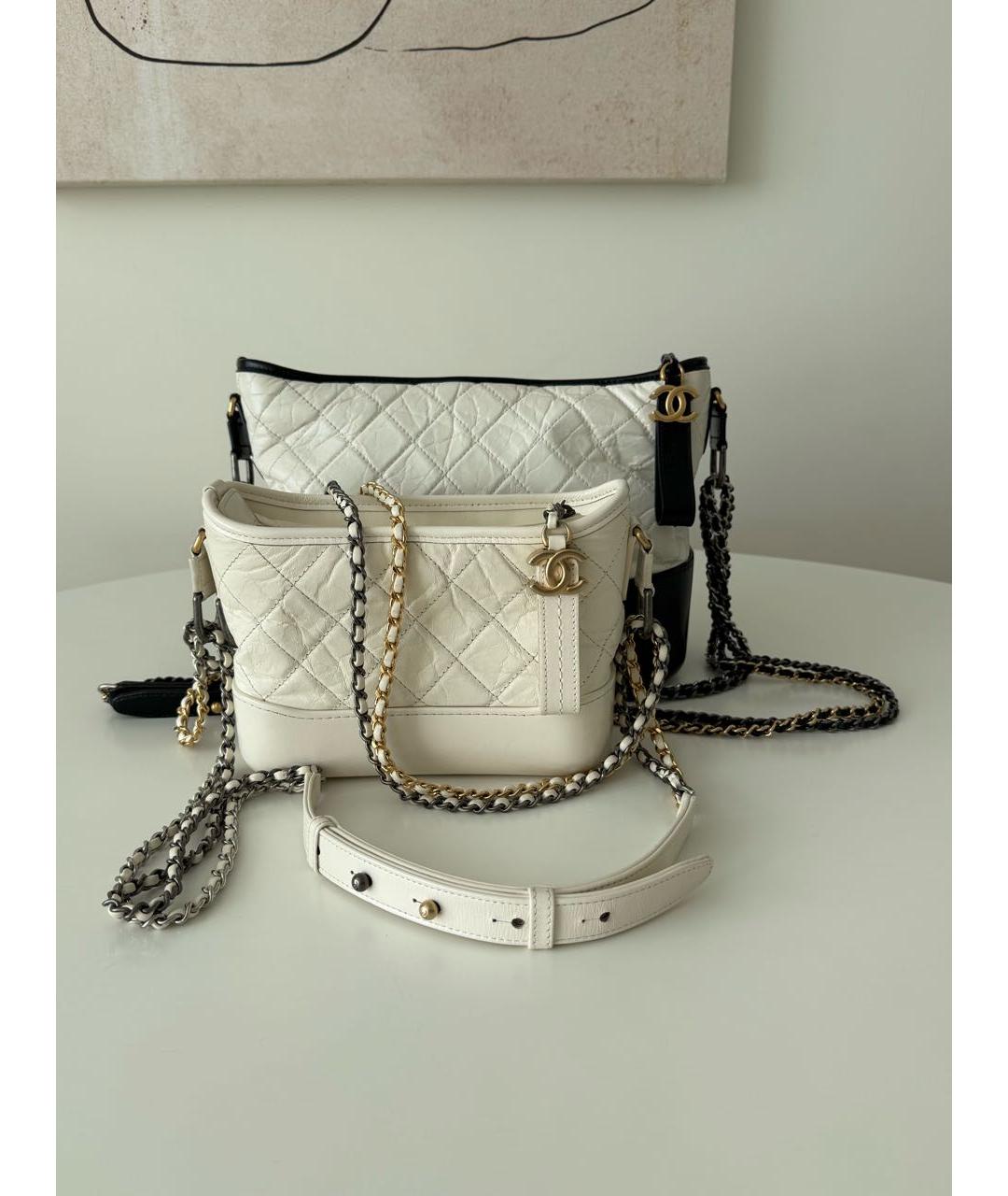 CHANEL Бежевая кожаная сумка через плечо, фото 2
