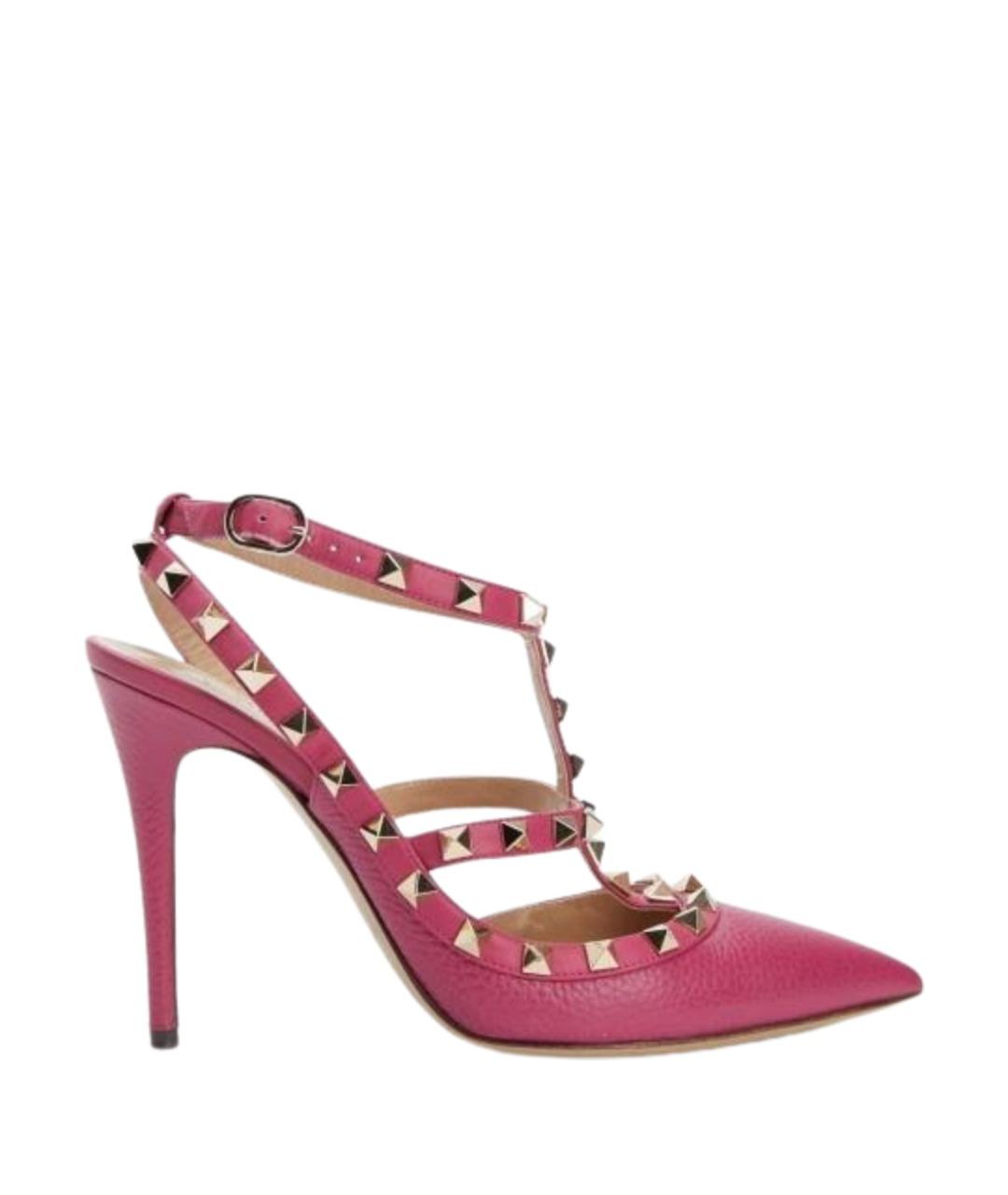 VALENTINO Бордовые кожаные туфли, фото 1