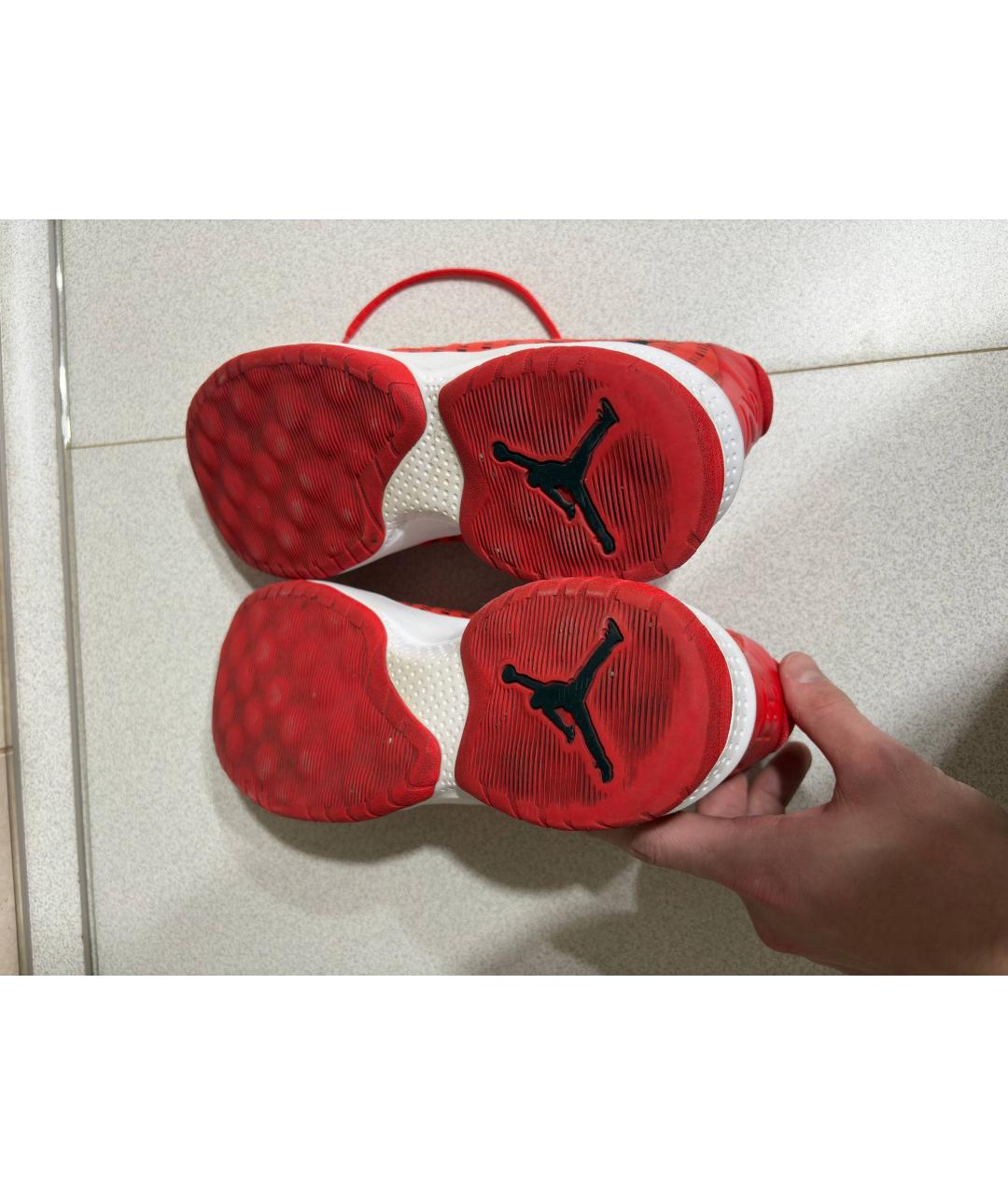 NIKE Красные высокие кроссовки / кеды, фото 5