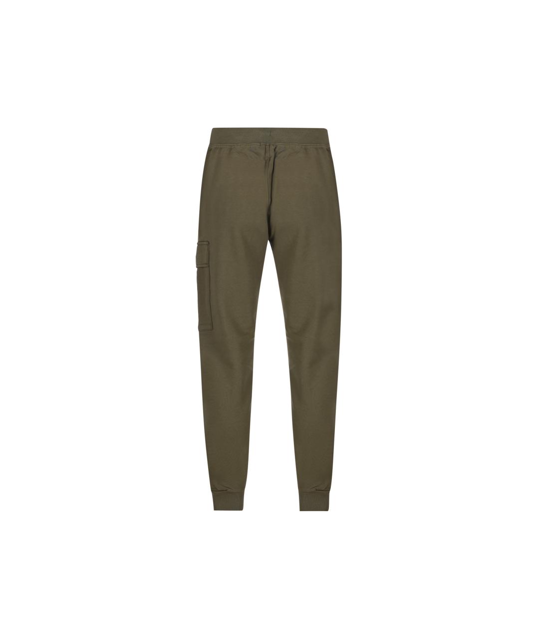 CP COMPANY Зеленые хлопковые повседневные брюки, фото 2
