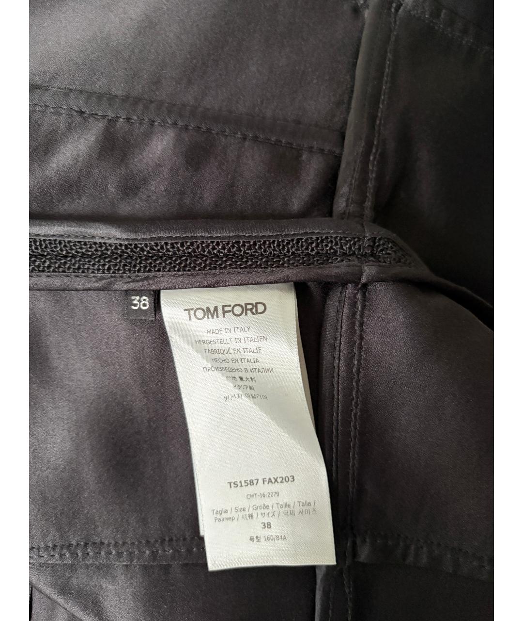 TOM FORD Черный вискозный корсет, фото 4