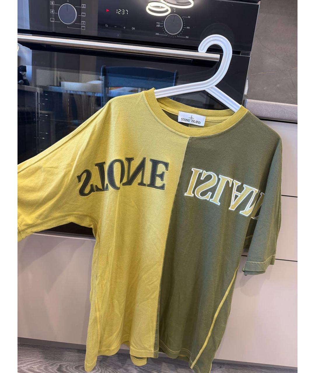 STONE ISLAND Зеленая футболка, фото 5