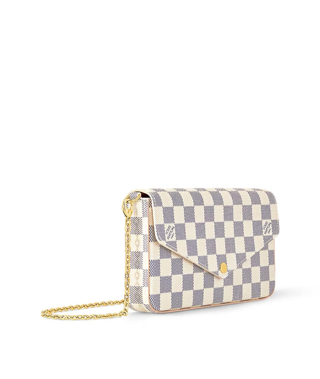 LOUIS VUITTON Белая сумка через плечо, фото 3