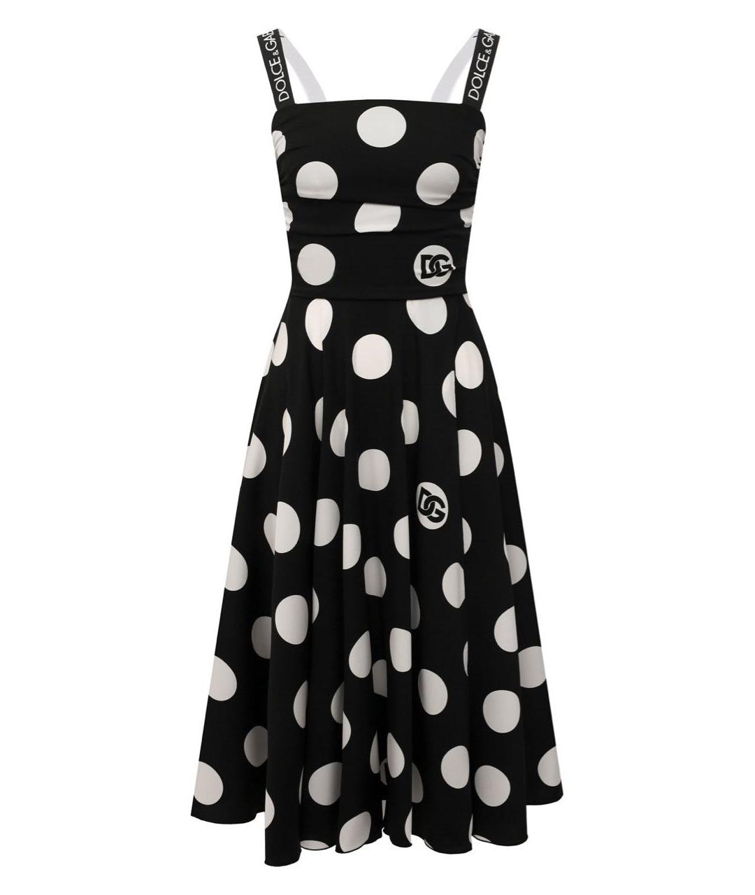 DOLCE&GABBANA Черное шелковое коктейльное платье, фото 7