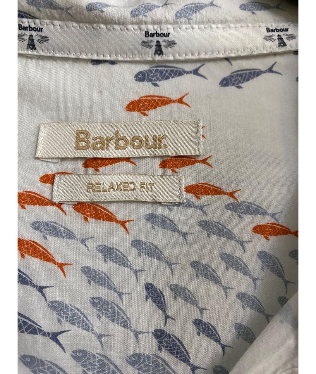 BARBOUR Белая хлопковая рубашка, фото 4